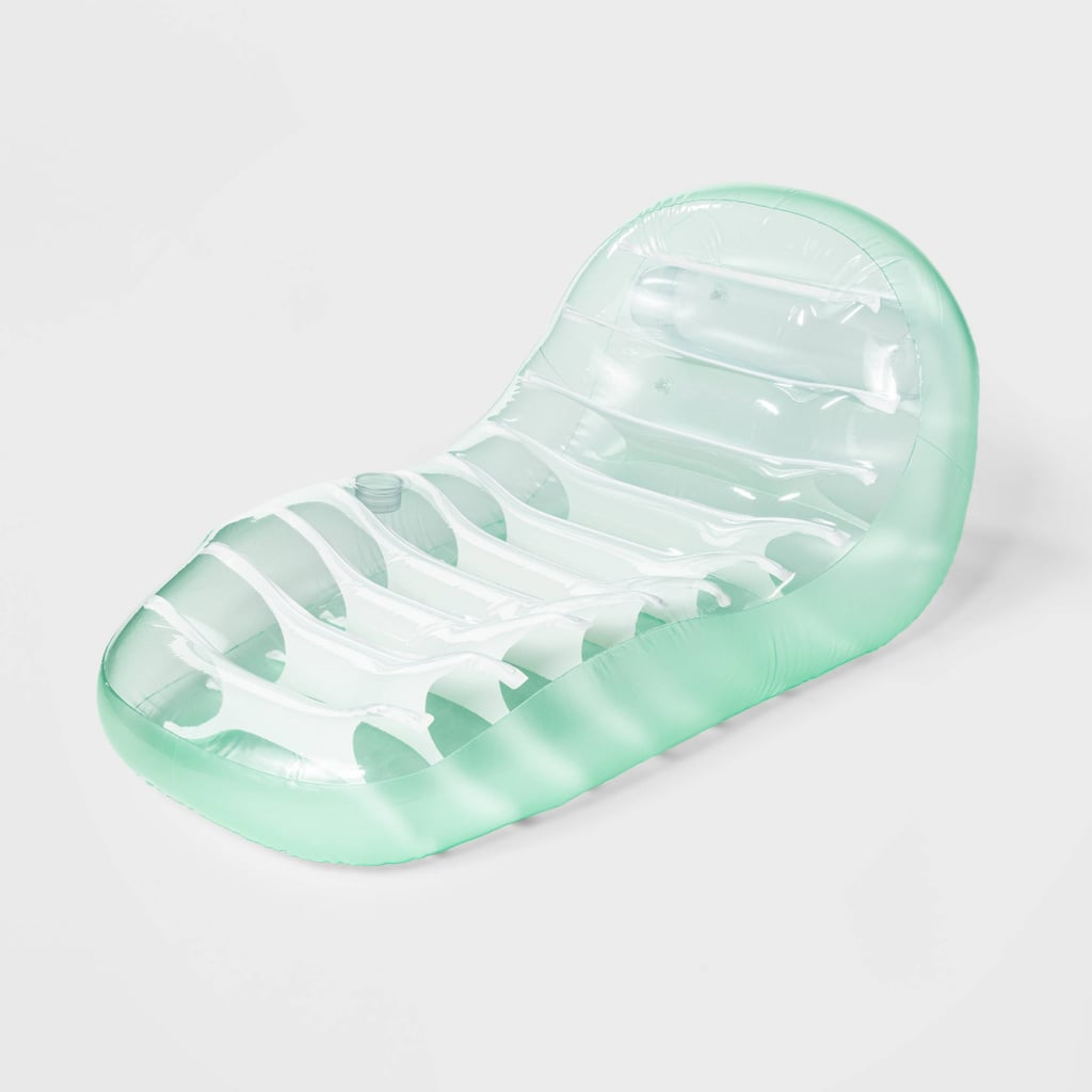 A Pool-Float Lounger: Sun Squad Inflatable Bubble Pool Float Lounge