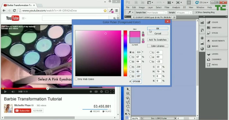 Open up Photoshop or ColorZilla, and use the color picker tool to find the hex code.