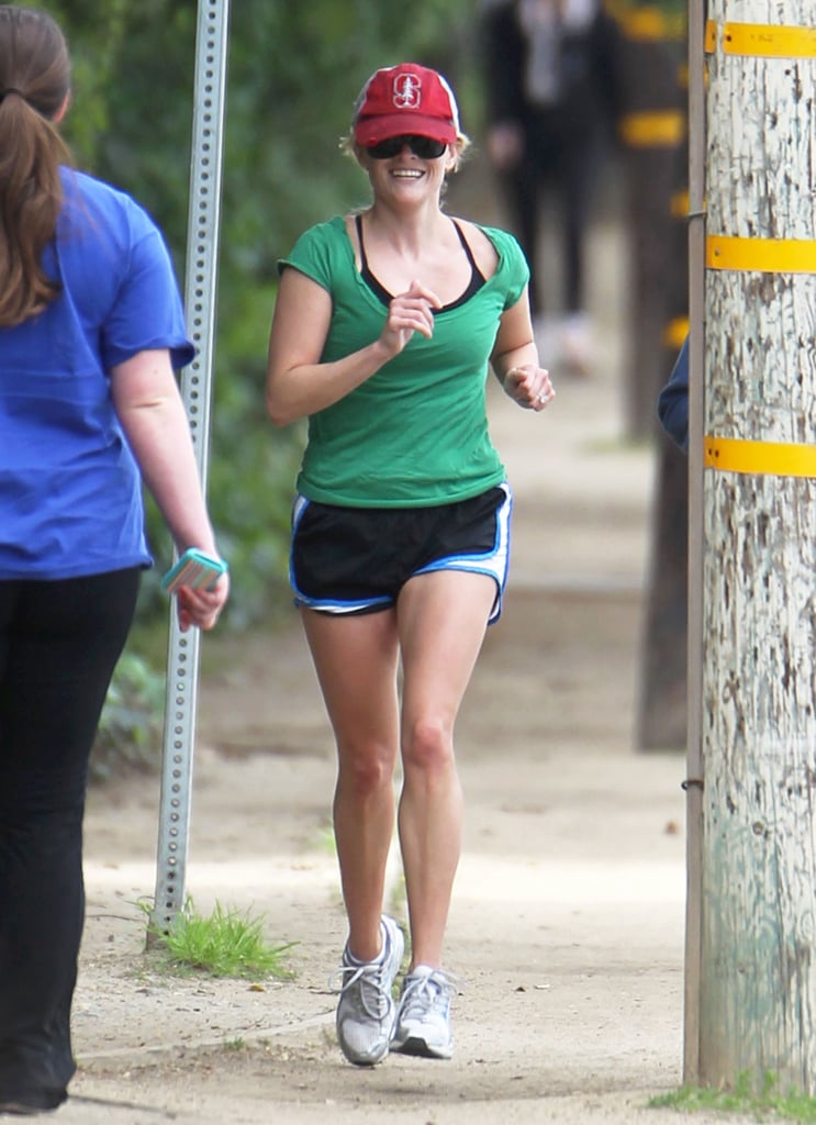 Reese Witherspoon went on a St. Patrick's Day run around LA in March 2011.