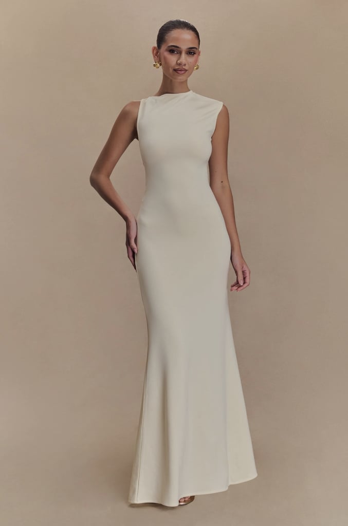 Meshki Katerina Scuba Jersey Cut Out Maxi Dress