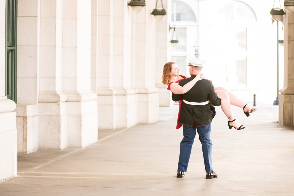 Military Couple Engagement Session in Washington DC