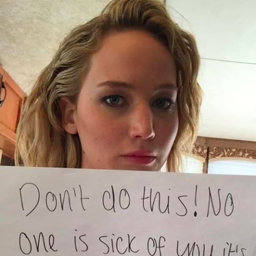 Jennifer Lawrence Shares Goodbye Message to David Letterman