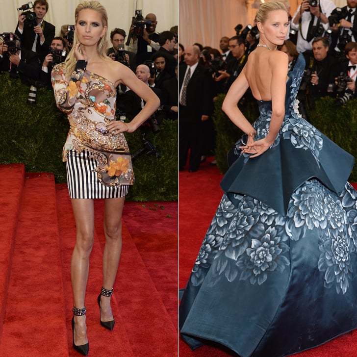 Karolina Kurkova at the 2013 and 2014 Met Galas