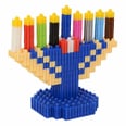 This Building Block Menorah Is the 1 Piece of Holiday Decor Your Kids Have Been Waiting For