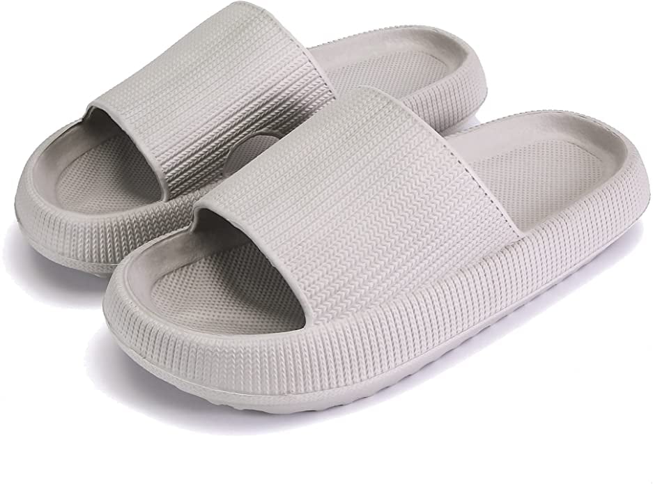 Pillow Slides Slippers in Gray