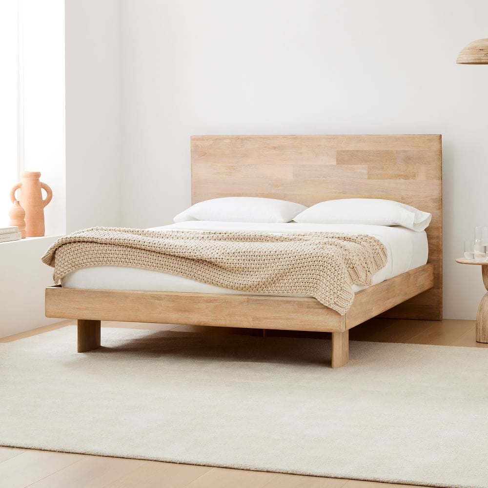 A Wood Bed: West Elm Anton Solid Wood Bed