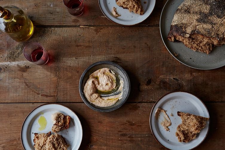 Tara Duggan’s Chard Stalk Hummus  by Genius Recipes