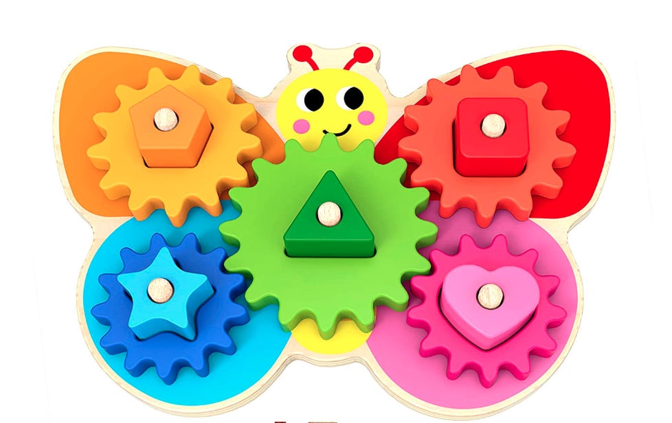 The Wooden Toy Factory Butterfly Gear Game