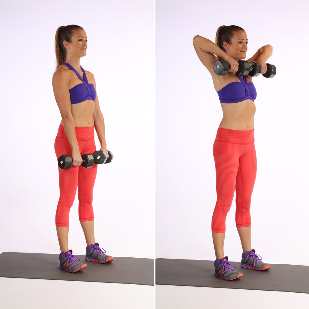 Upright Row 12 Best Dumbbell Exercises For Strong Chiseled Arms Popsugar Fitness Photo 3 