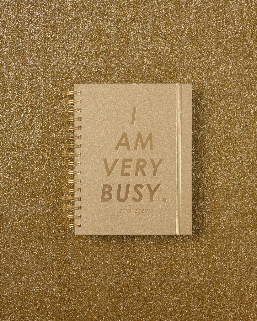 I Am Very Busy Gold Glitter Medium 17-Month Academic Planner