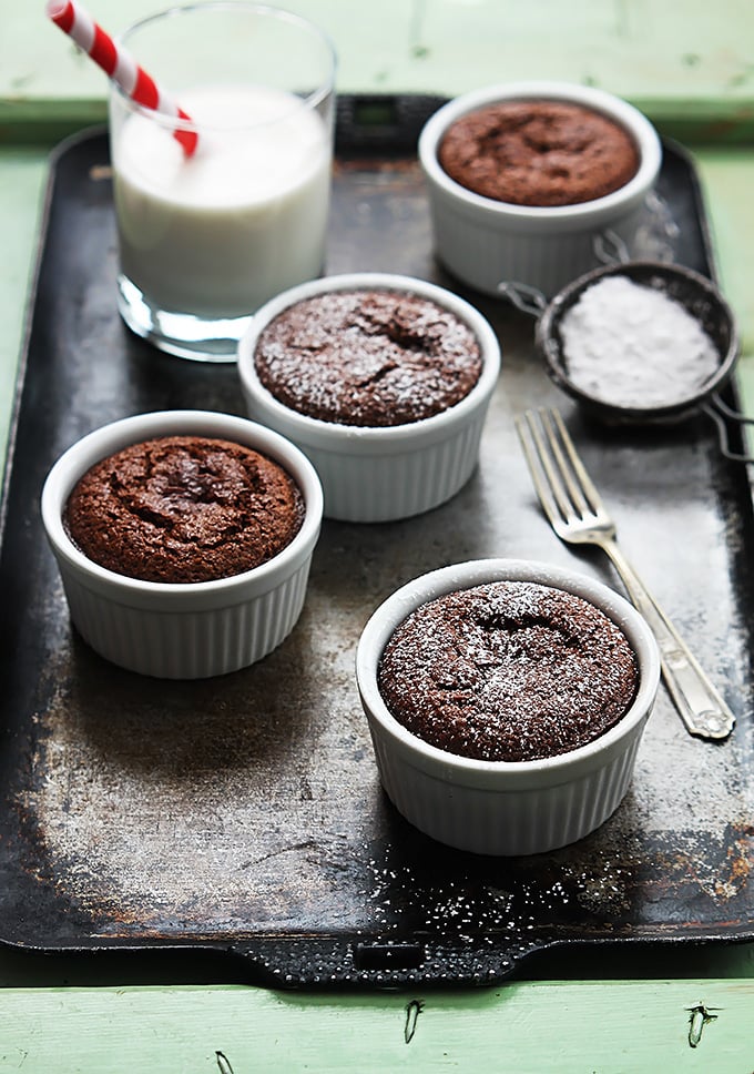Flourless Chocolate Almond Cakes