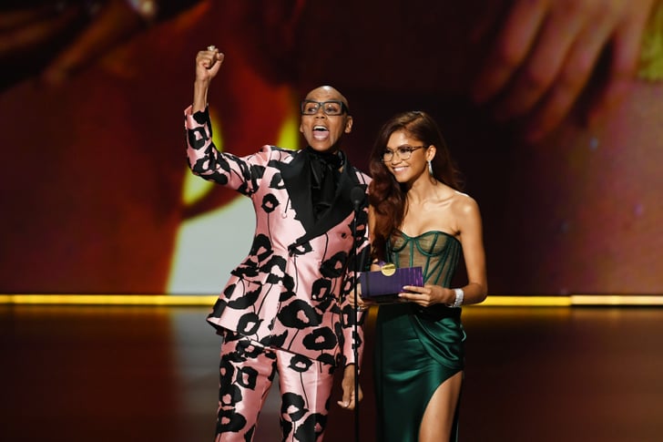 Zendaya Owned the Emmys Red Carpet in a Sexy Emerald Gown | POPSUGAR