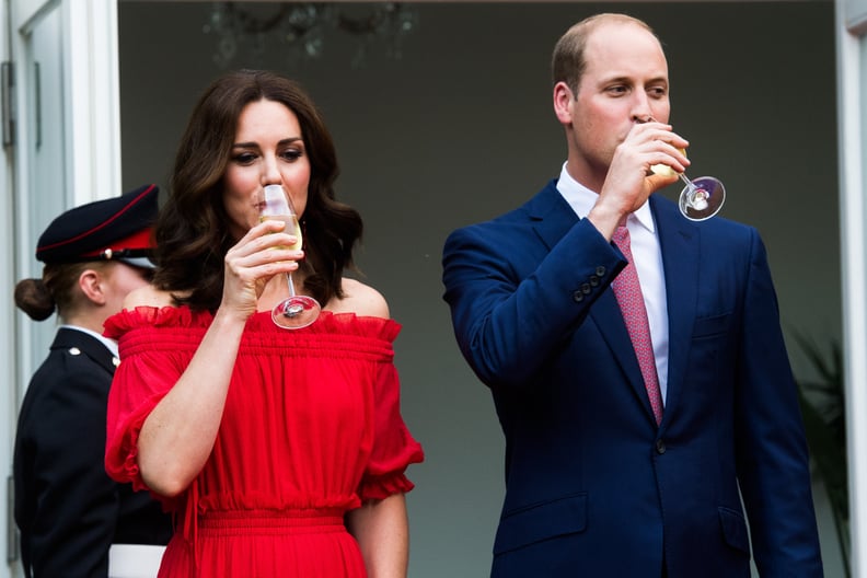 They Sipped Drinks at the Queen's Birthday Party