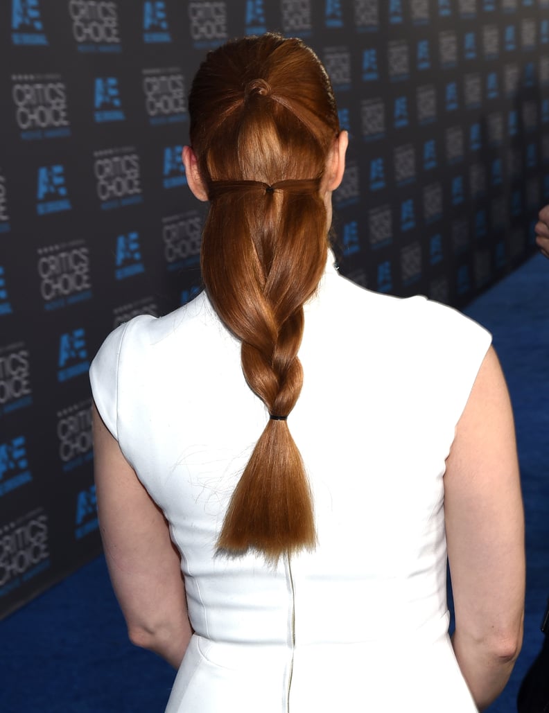 Jessica Chastain's Braid From the Back
