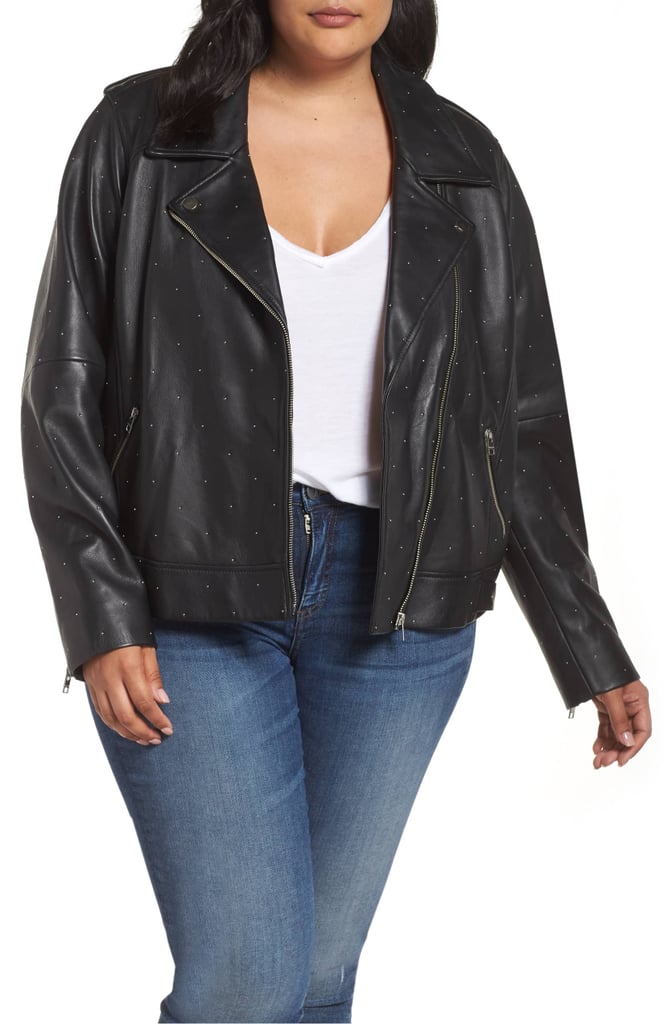 Lucky Brand Pin Dot Leather Moto Jacket | Best Leather Jackets 2019 ...