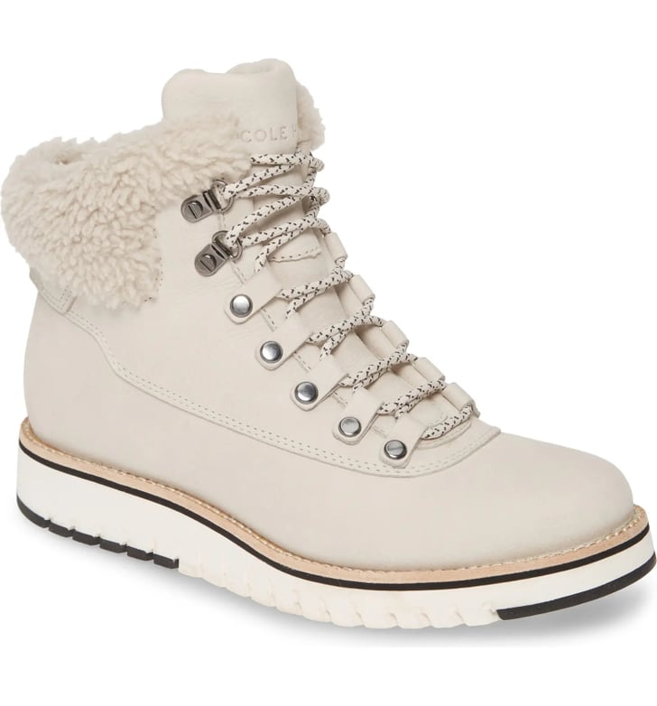 pajar gwen genuine shearling trimmed waterproof hiking boot