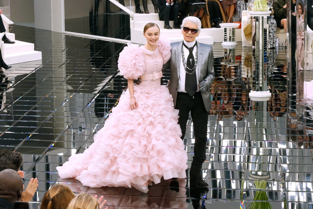 Lily-Rose Depp Finished the Show as Karl Lagerfeld's Blushing Bride