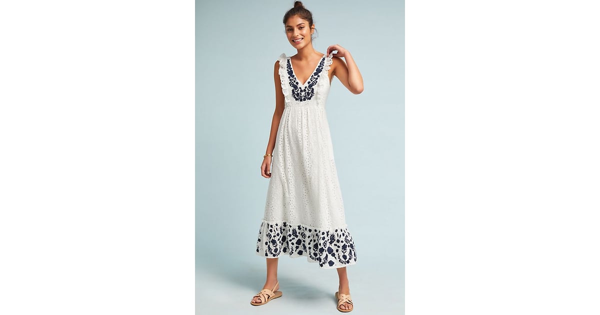 Allison New York Embroidered Eyelet Midi Dress | What to Wear on Cinco ...