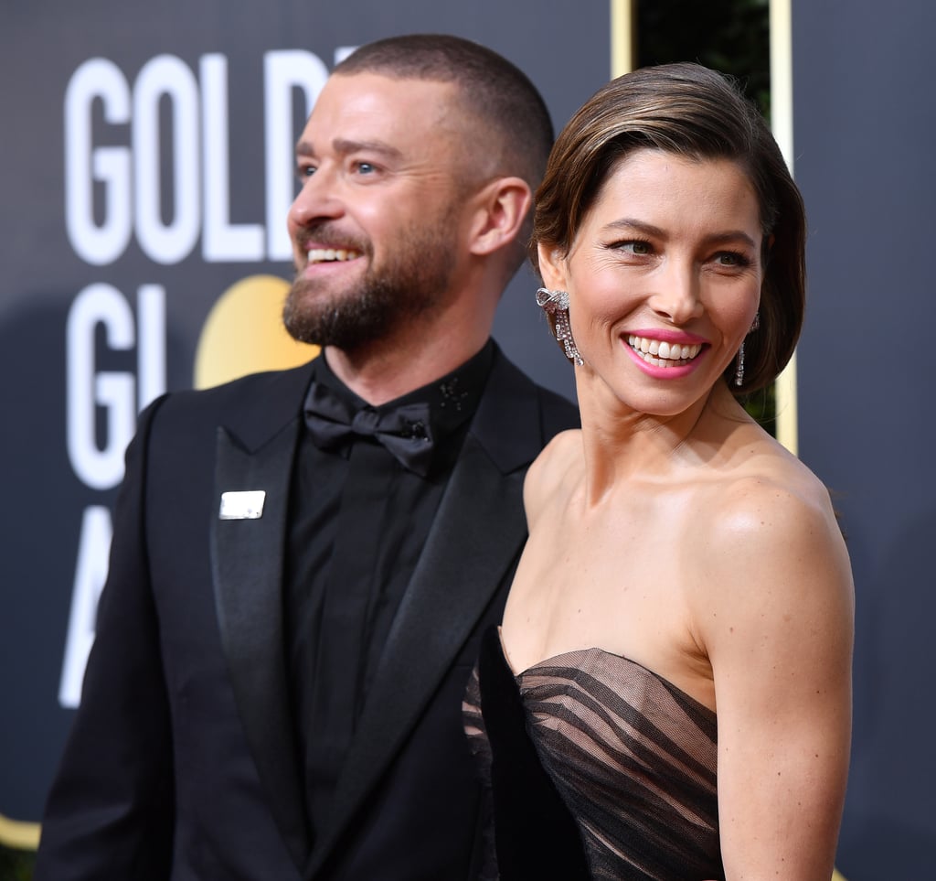 Jessica Biel and Justin Timberlake 2018 Golden Globe Awards POPSUGAR