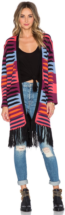 Mara Hoffman Knit Fringe Cardigan ($232)