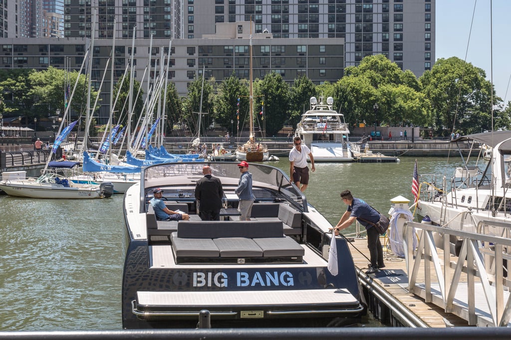 When He Literally Rode on a Boat Called "Big Bang"