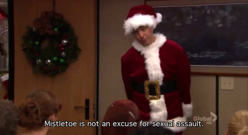 When Youre Blaming Sexual Assault On The Mistletoe The Office