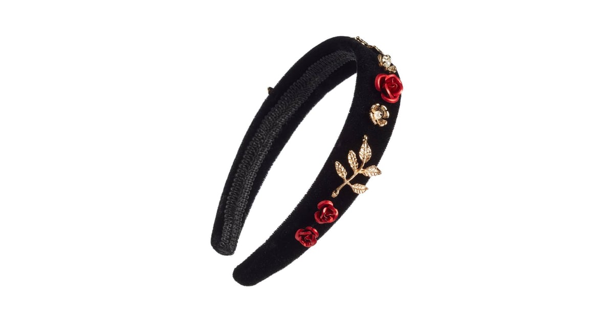 Berry Rose Embellishment Velvet Headband | Best Hair Accessories 2017 ...