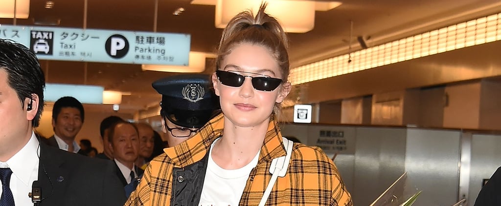 Gigi Hadid Storets Plaid Jacket November 2018