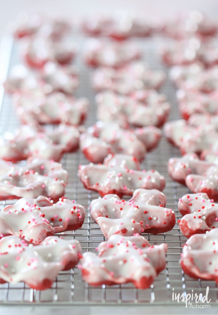 Red Velvet Waffle Cookies