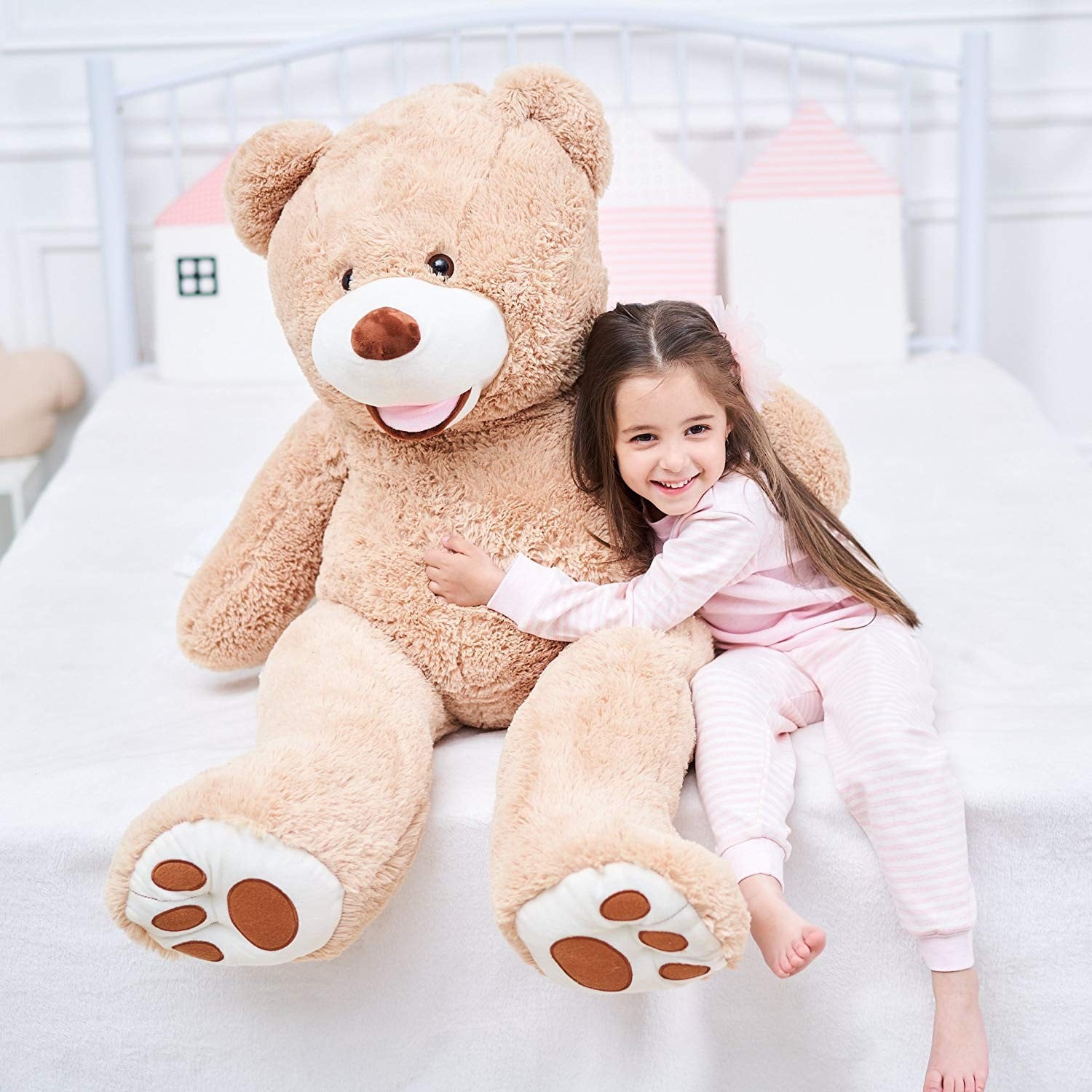 47'' Huge Big Lovely Plush Teddy Bear Stuffed Soft Toys Kids Birthday Gifts 2019 