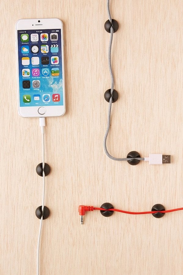 Cable drops to organize all your devices.