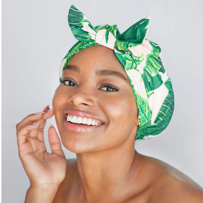 Kitsch Luxe Palm Leaf Shower Cap