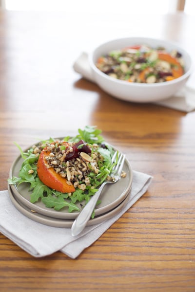 Roasted Red Kuri Squash and Wild Rice Salad