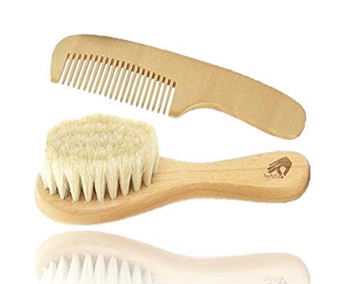 Natural Soft Newborn Baby Brush Set