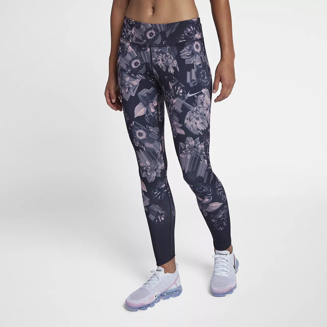 Nike Epic Luxe Icon Clash Women's Mid-Rise Printed Running Leggings