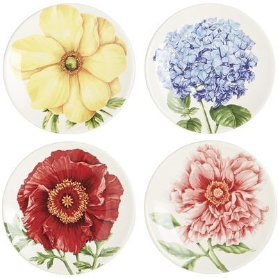 Floral Medley Appetizer Plate Set ($25)