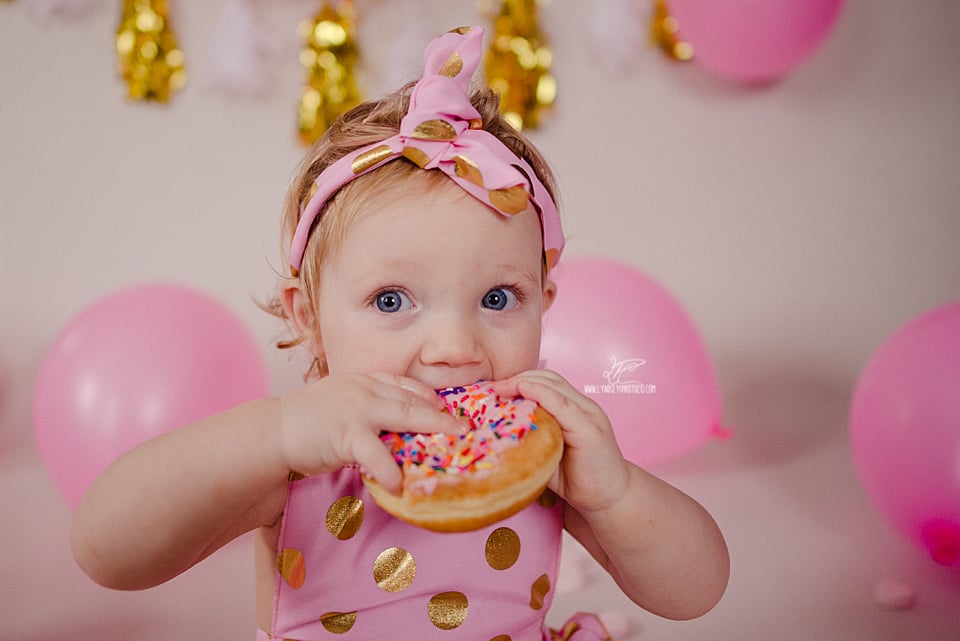 First Birthday Doughnut Smash Photoshoot