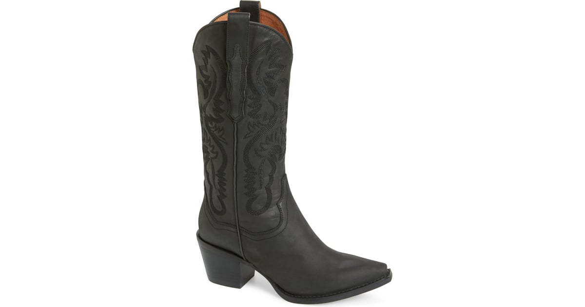 jeffrey campbell dagget genuine calf hair western boot