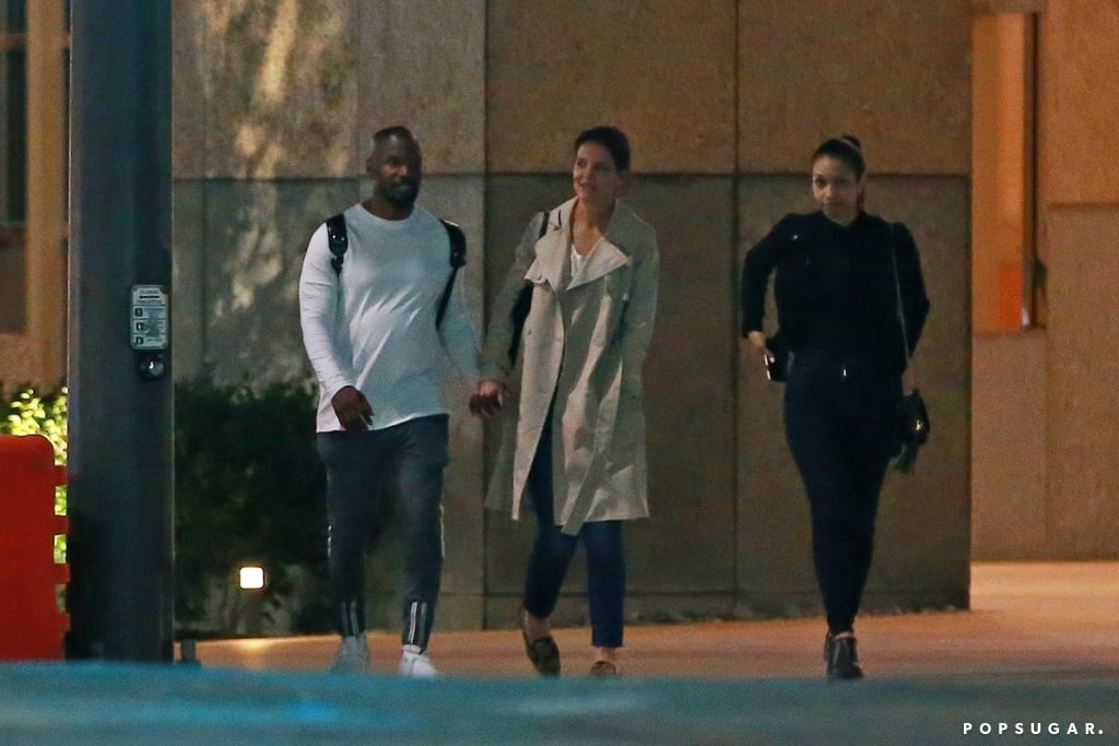 Katie Holmes With Corinne and Jamie Foxx in LA April 2019