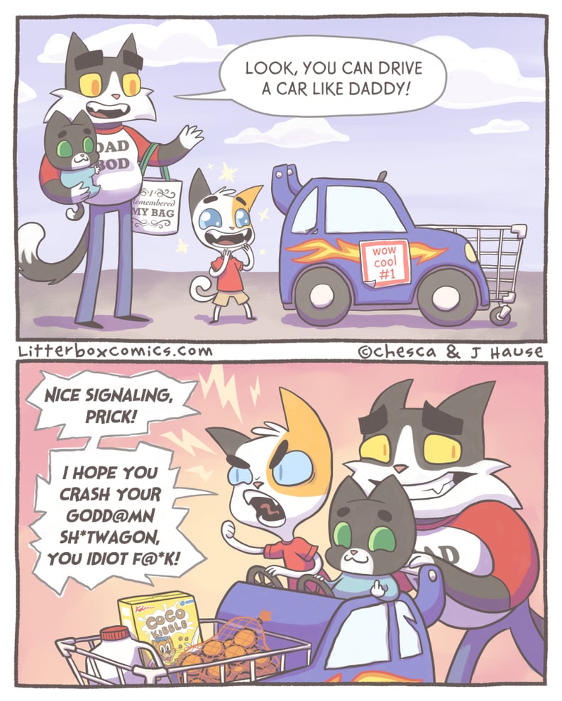 Litterbox Comics on Road Rage