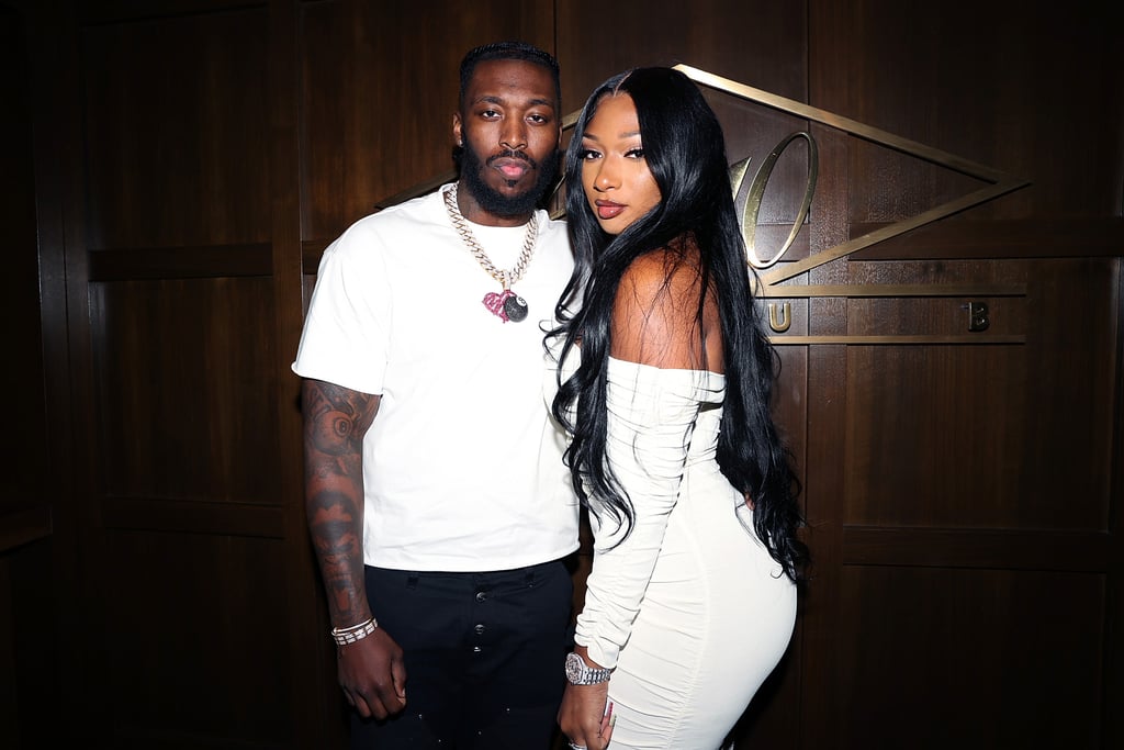 Megan Thee Stallion and Pardi Kiss at JAY-Z's 40/40 Event