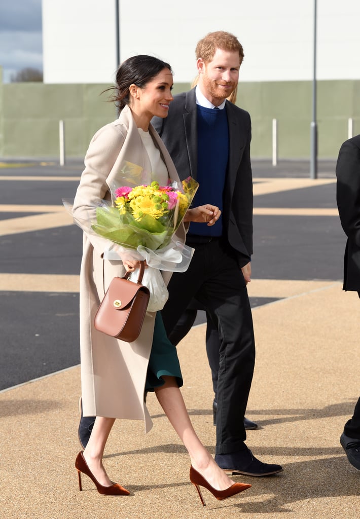 Meghan's Velvet Jimmy Choos