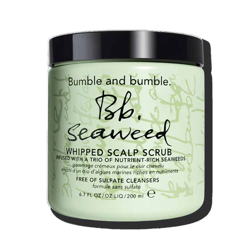 Bumble and bumble Seaweed Whipped Scalp Scrub ($46)
Similar to a body exfoliator, a scalp scrub can be used at least once a week, but what makes it a staple in any everything shower is its power to deep clean your hair at the root. The natural oils on your scalp will inevitably build up, and while a shampoo does clean your hair, it can't always refresh your scalp to the degree in which you're expecting. Instead, you need a powerful treatment in addition to your regular shampoo, like the Bumble and bumble Seaweed Whipped Scalp Scrub. This scalp scrub uses dead sea salt and a trio of seaweeds to promote a healthy scalp while drawing out impurities.