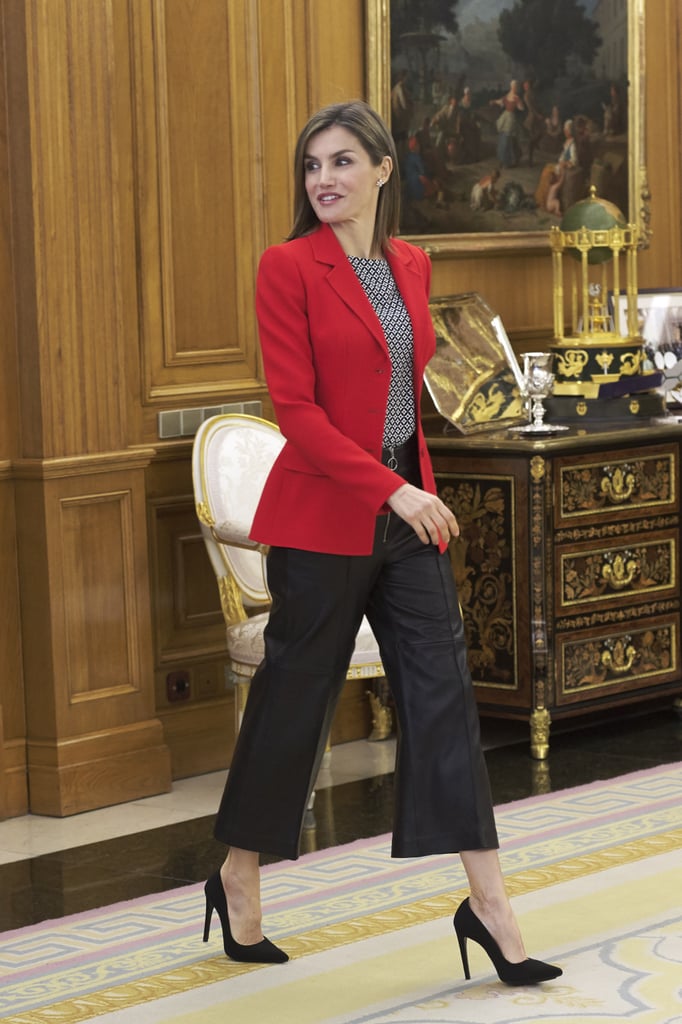 Queen Letizia Wearing Culottes Spring 2016