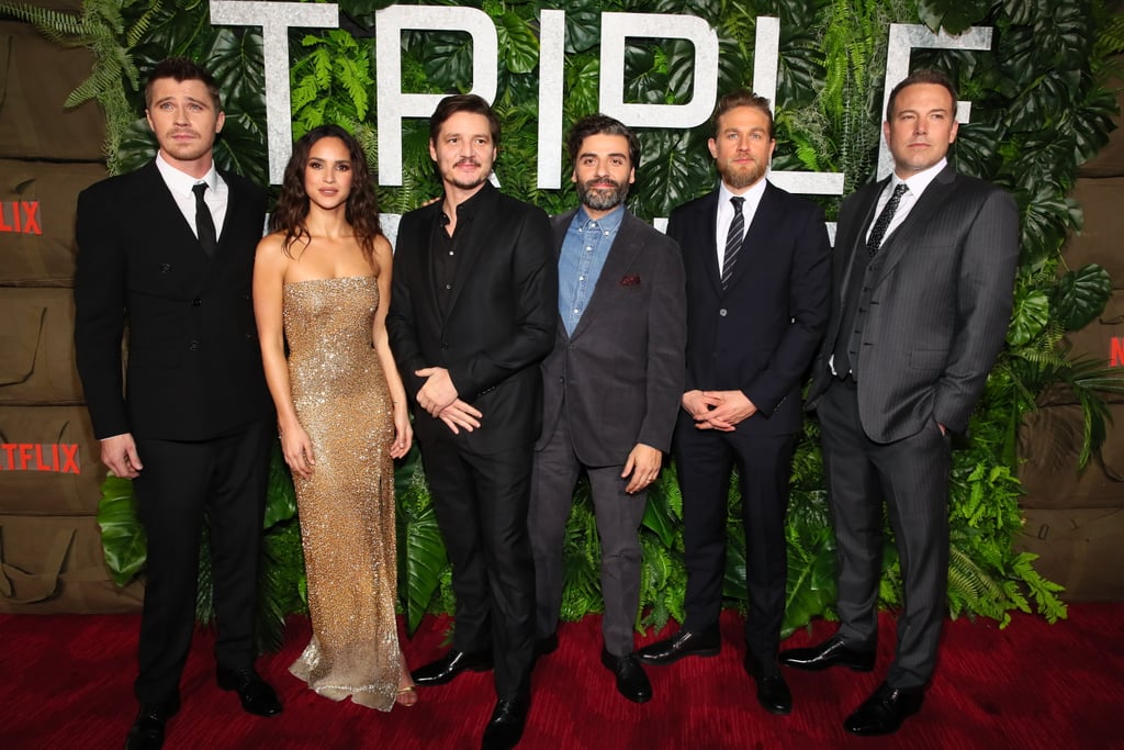 Triple Frontier Premiere 2019 Popsugar Celebrity 'triple frontier' is no oscar bait film, neither does it thankfully intend to be. triple frontier premiere 2019