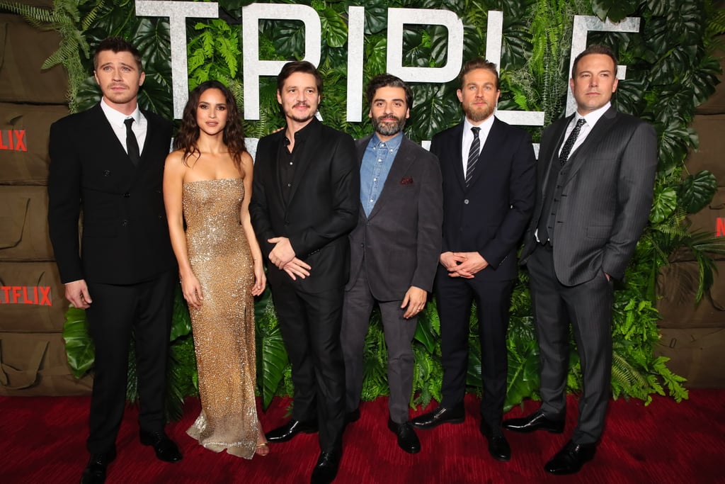 Pictured: Garrett Hedlund, Adria Arjona, Pedro Pascal,  Oscar Isaac, Charlie Hunnam, and Ben Affleck