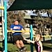 Dad Attempts His Daughter's Gymnastics Moves