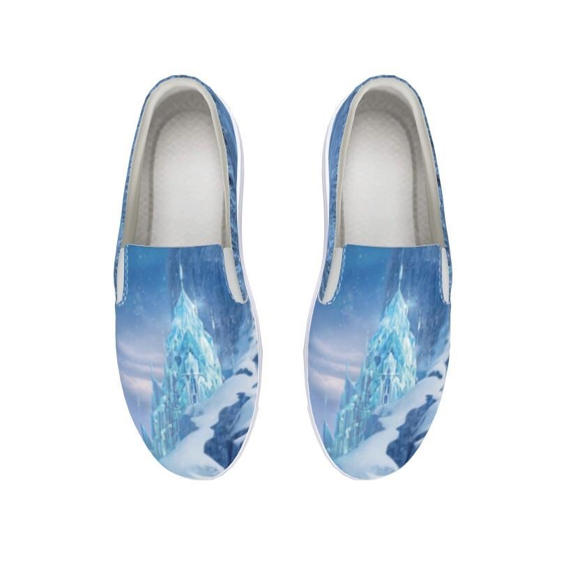 Frozen-Inspired Ice Castle Deluxe Canvas Shoe