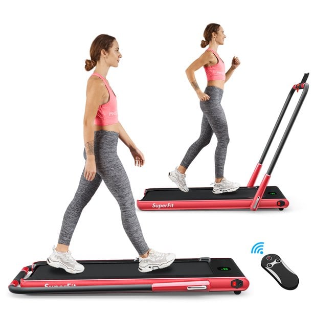 Costway Superfit 225HP 2 In 1 Folding Treadmill 