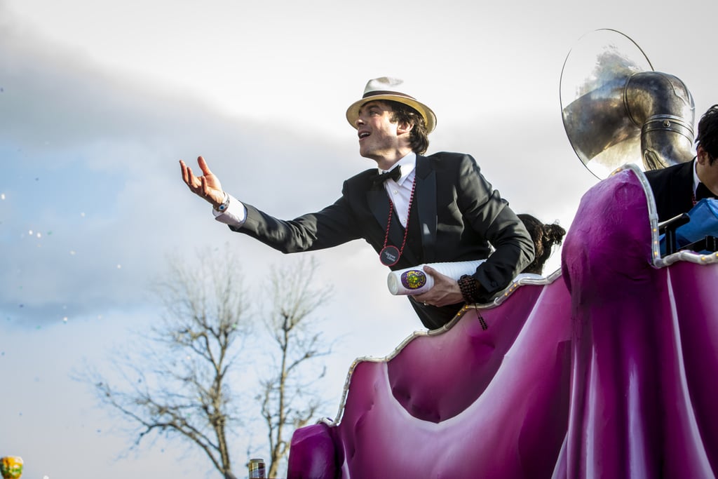 Ian Somerhalder at Mardi Gras For Krewe of Endymion Parade